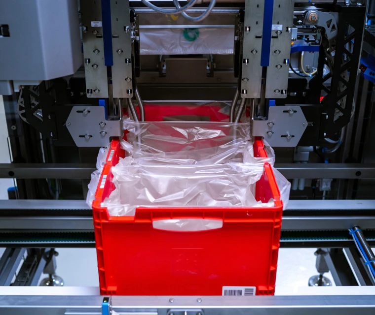 Tri Plast bag inserting