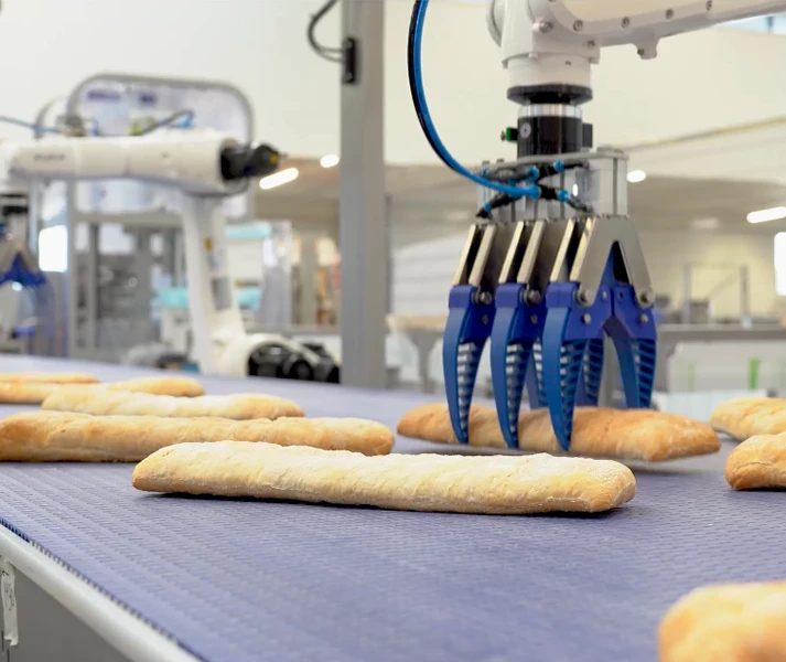 Robot picking of baguettes